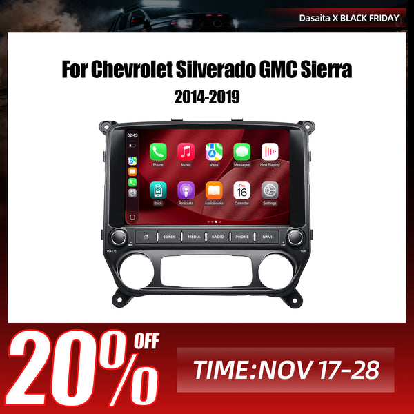 Dasaita Android13 Car Stereo for Chevrolet Silverado GMC Sierra 2014-2019 Wireless Carplay & Android Auto Car Radio | Qualcomm 665 | 11.6" 2K QLED Screen | Wifi+4G LTE |8G+256G | DTS|GPS Navigation Head Unit | Optical Output