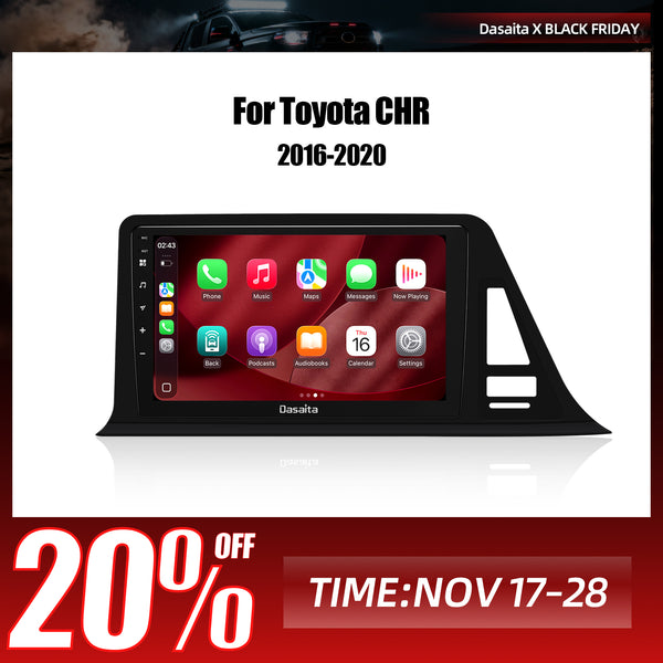 Dasaita Android13 Car Stereo for Toyota C-HR/CHR/C HR 2016-2020 Wireless Carplay & Android Auto Car Radio | Qualcomm 665 | 9" QLED Screen | Wifi+4G LTE | 6G/8G+64G/256G |DTS|GPS Navigation Head Unit | Optical Output