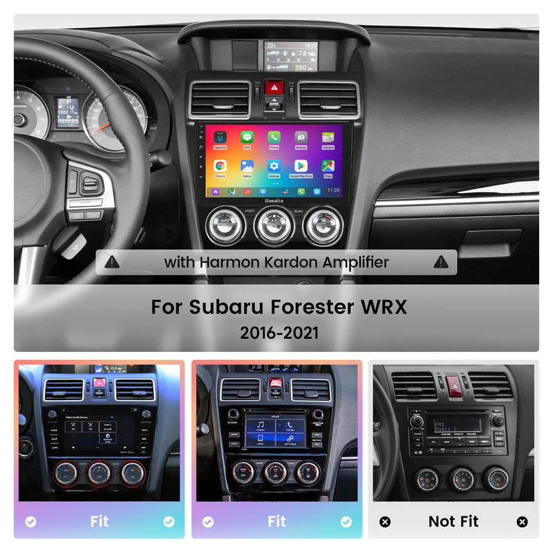 Dasaita Vivid11 Subaru Forester 4 WRX Levorg 2016 2017 2018 2019 2020 2021 Car Stereo 9 Inch Carplay Android Auto PX6 4G+64G Android11 1280*720 DSP AHD Radio