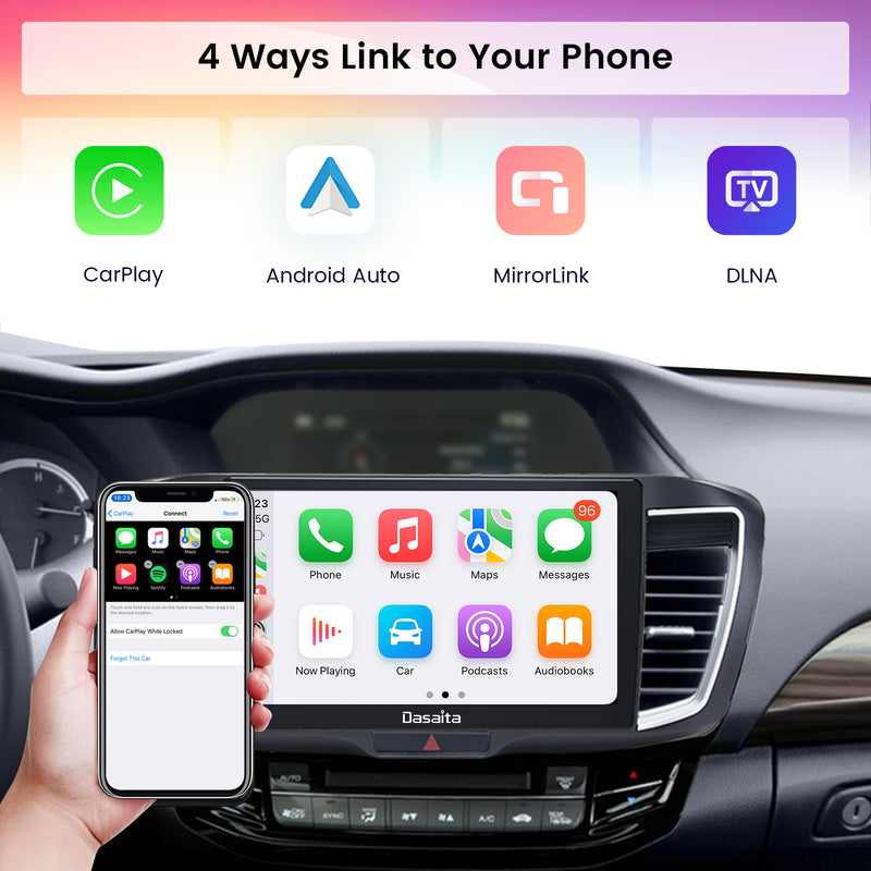 Dasaita Vivid11 Honda Accord 2013 2014 2015 2016 2017 LHD Car Stereo 10.2" Carplay Android Auto 4G+64G Android11 PX6 1280*720 DSP AHD Radio