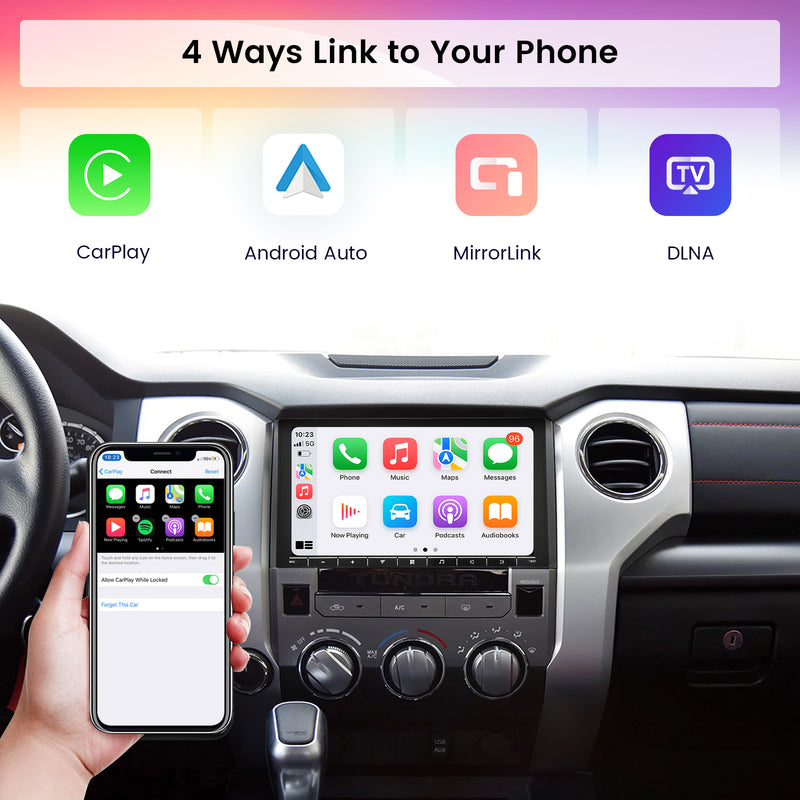 Stylish Car Stereo for Tundra with Carplay and Android Auto