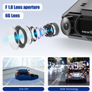 Dasaita 4" LCD Dash Cam Front 2160P Rear 1080P IMX335 Chips 170° Wide Angle Built-in WiFi GPS Car Dashboard Dual Camera Recorder HDR Night Vision DAS-X9s
