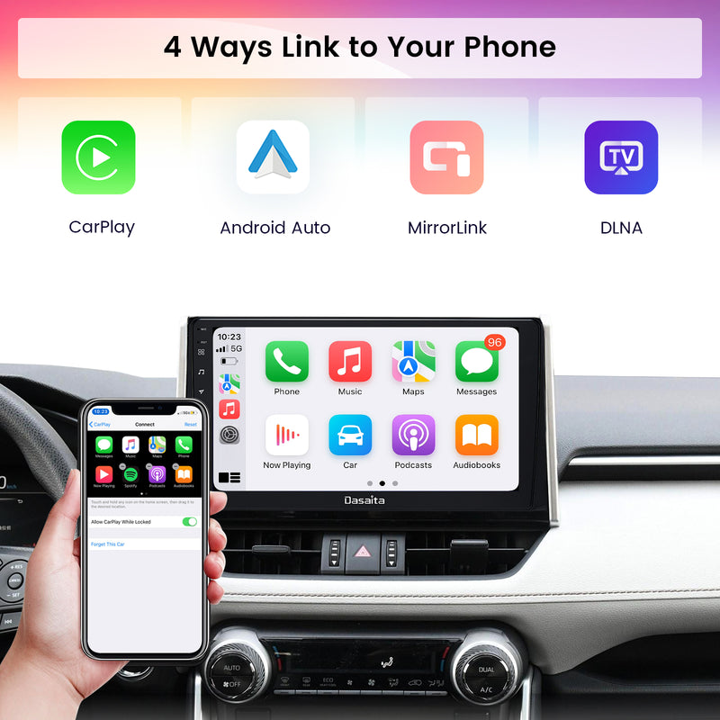 Dasaita Vivid11 Toyota RAV4 2019 2020 2021 2022Car Stereo 10.2 Inch Carplay Android Auto PX6 4G+64G Android11 1280*720 DSP AHD Radio