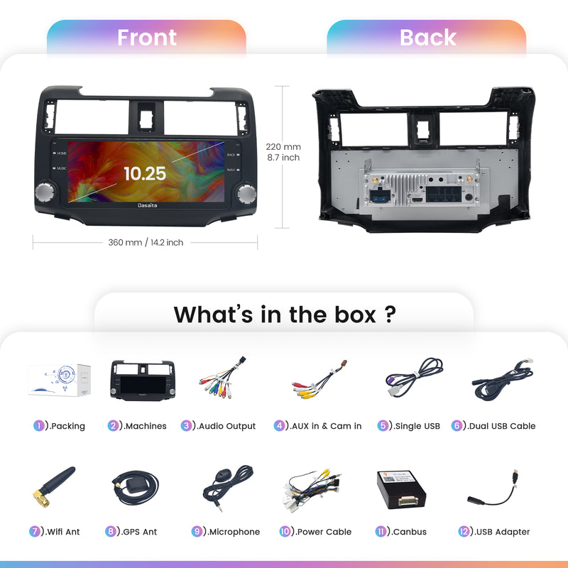 Dasaita Toyota 4Runner car stereo