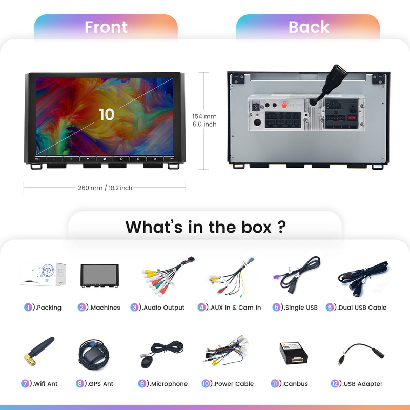 Dasaita Vivid11 Toyota Tundra 2014 2015 2016 2017 2018 2019 2020 2021 Car Stereo 10.2 Inch Carplay Android Auto PX6 4G+64G Android11 1280*720 DSP AHD Radio