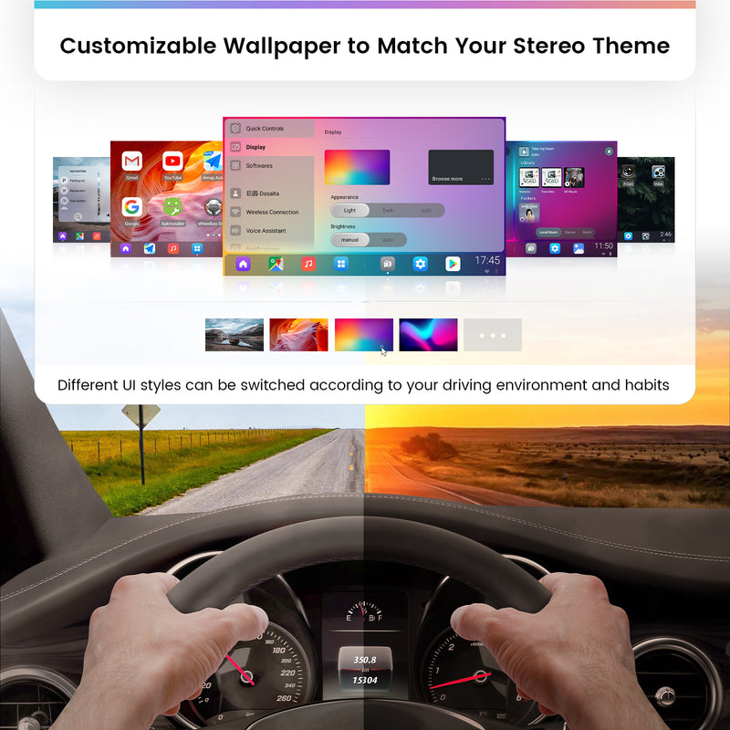 Dasaita Vivid11 Toyota 4Runner 2010 2011 2012 2013 2014 2015 2016 2017 2018 2019 Car Stereo 10.25 Inch Wireless Carplay Android Auto PX6 4G+64G Android11 Black 1280*480 DSP AHD Radio