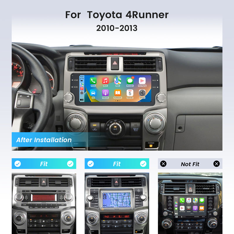 Dasaita Android12 Car Stereo for Toyota 4Runner 2010-2019 Silver Wireless Carplay & Android Auto Car Radio | Qualcomm 665 | 10.25" 2K QLED Screen | Wifi+4G LTE | 6G/8G+64G/256G | DSP|GPS Navigation Head Unit | Optical Output