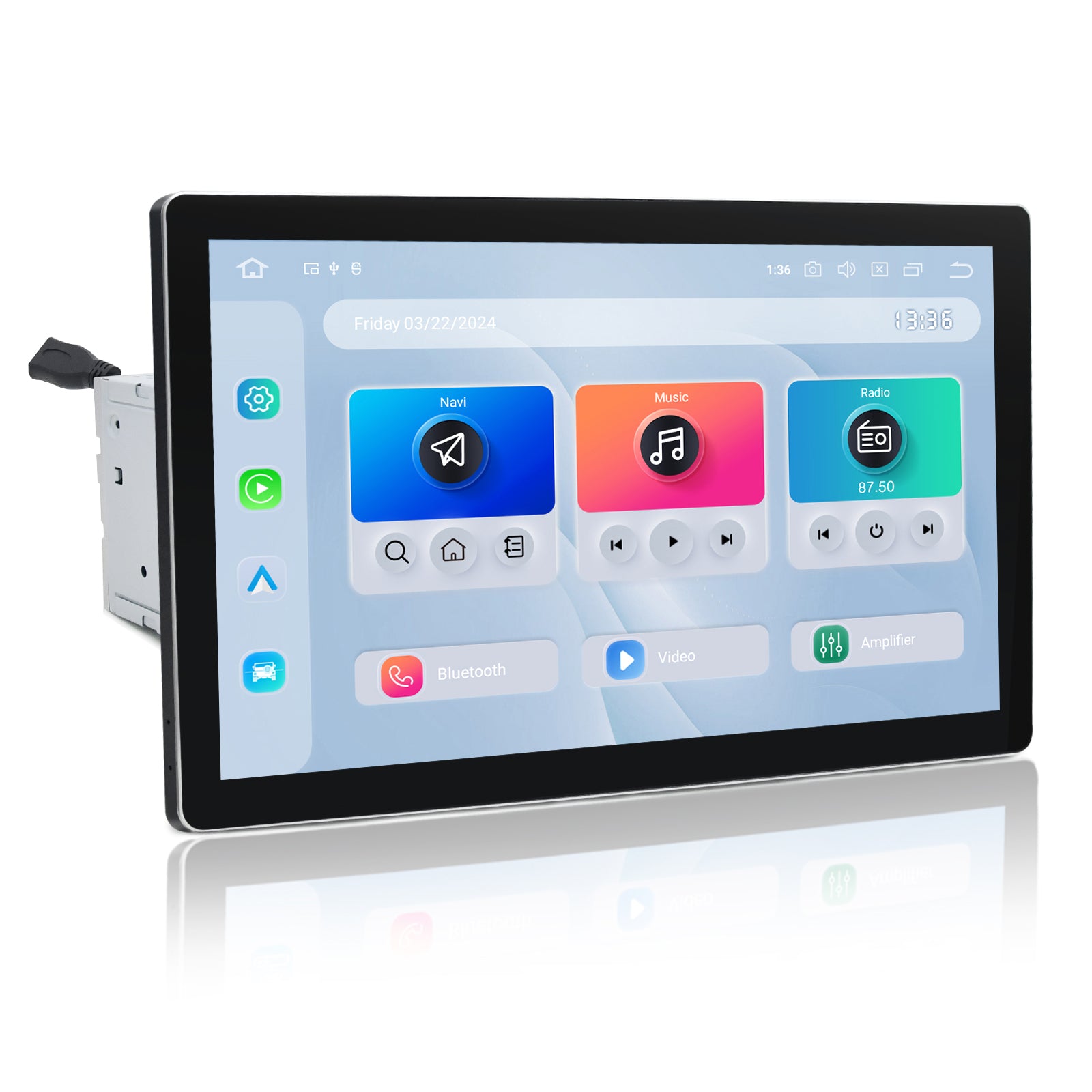 Dasaita Android13 Car Stereo for Universal 2 Din 13.1" Wireless Carplay & Android Auto Car Radio | Qualcomm 665 |2K QLED Screen| Wifi+4G LTE|6G+64G|DTS|GPS Navigation Head Unit|Optical Output