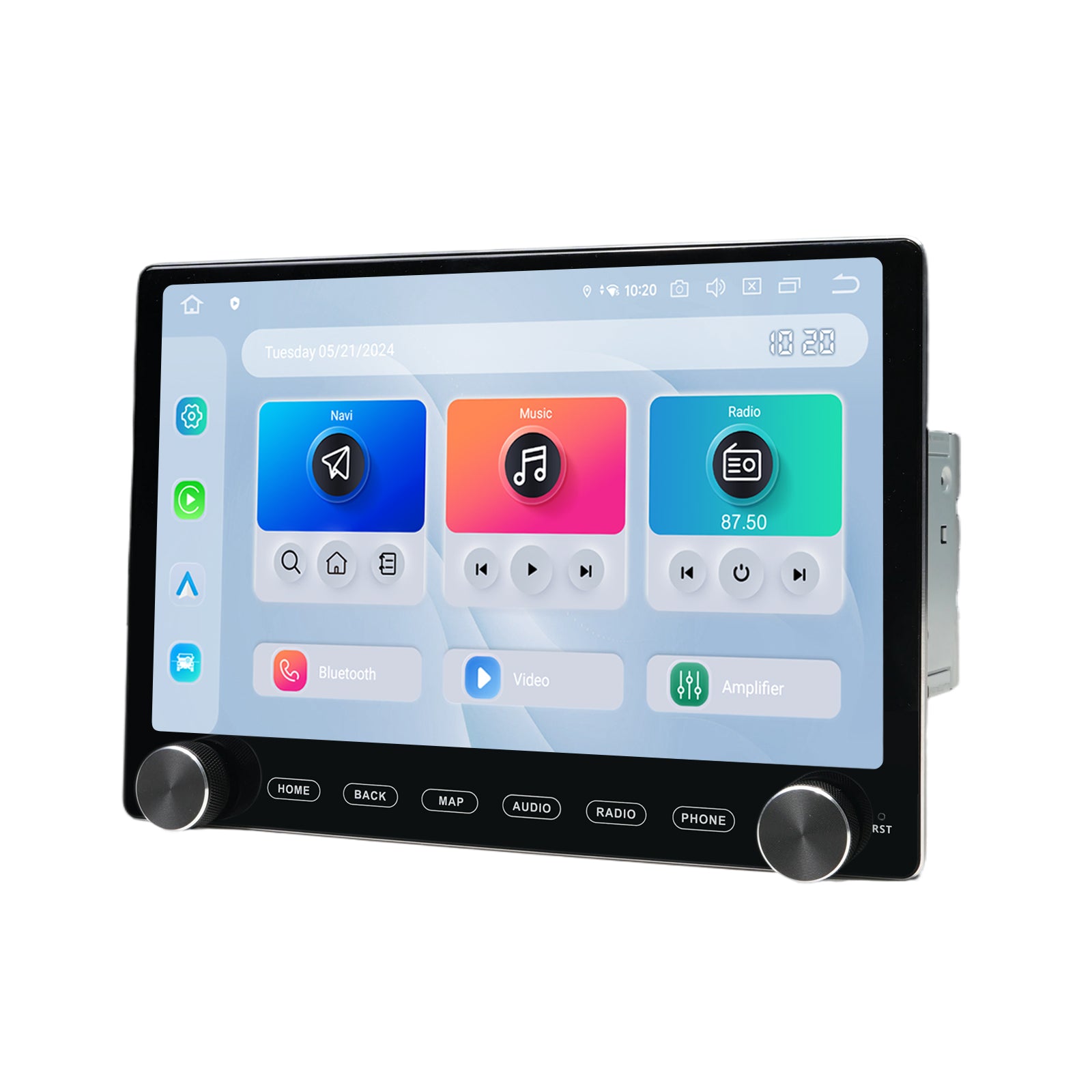 ESSGOO 7" Android 14 Double DIN Car Stereo With Carplay & Android Auto - 4GB RAM, 64GB ROM, GPS Navigation, Bluetooth