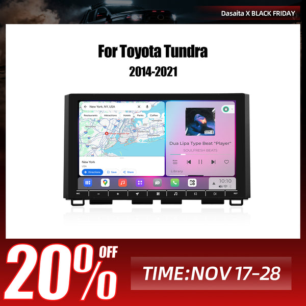 Dasaita Vivid13 Car Stereo for Toyota Tundra 2014-2021 Wireless Carplay & Android Auto Car Radio | Qualcomm 665 | 10.2" QLED Screen | Wifi+4G LTE | 8G+256G | DTS|GPS Navigation Head Unit | Optical Output