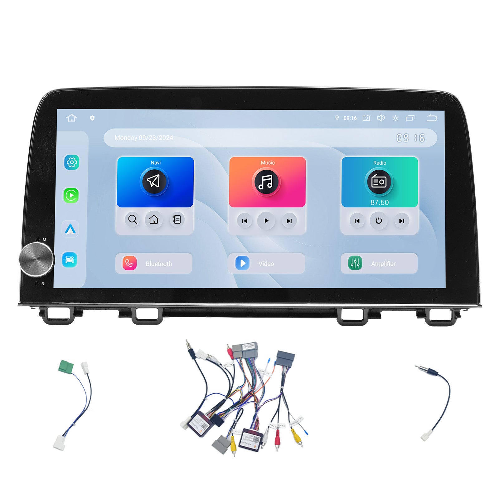 Dasaita 10.33" QLED Car Stereo for Honda CR-V 2017–2022 | Snapdragon 665 Android 13 Head Unit | 8GB+256GB | Wireless CarPlay & Android Auto | 4G LTE GPS | Plug & Play OEM Fit with Volume Knob