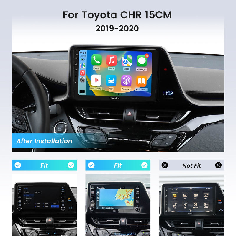 EU STOCK Dasaita Android12 Car Stereo for Toyota CHR 2016-2020 15CM LHD Wireless Carplay & Android Auto Car Radio | Qualcomm 665 | 9" QLED Screen | Wifi+4G LTE | 6G+64G | DSP|GPS Navigation Head Unit | Optical Output