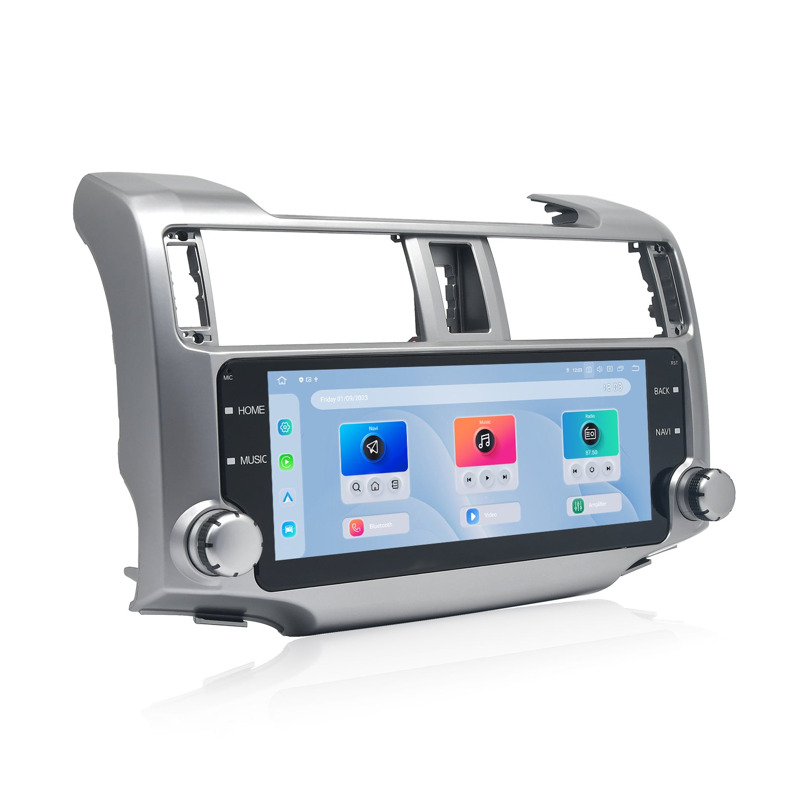 Dasaita Android13 Car Stereo for Toyota 4Runner 2010-2023 Silver Wireless Carplay & Android Auto Car Radio | Qualcomm 665 | 10.25" 2K QLED Screen | Wifi+4G LTE | 6G/8G+64G/256G | DTS|GPS Navigation Head Unit | Optical Output