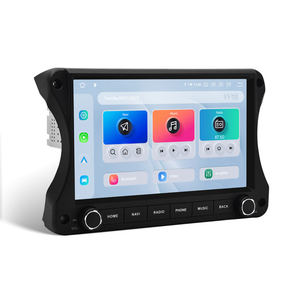 Dasaita 10.2 inch QLED Jeep Wrangler JL Gladiator JT 2018-2022 OEM style physical knobs wireless CarPlay