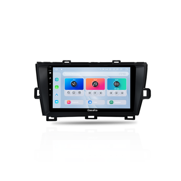 Dasaita Android13 Car Stereo for Toyota Pruis 2009-2013 Wireless Carplay & Android Auto Car Radio | Qualcomm 665 | 9" QLED Screen | Wifi+4G LTE | 6G+64G | DTS|GPS Navigation Head Unit | Optical Output