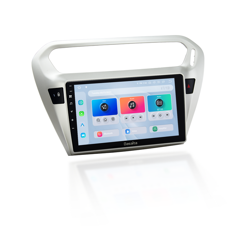 Dasaita Android13 Car Stereo for Peugeot 301 2014 2015 2016 Wireless Carplay & Android Auto Car Radio | Qualcomm 665 | 9" QLED Screen | Wifi+4G LTE | 6G+64G | DTS|GPS Navigation Head Unit | Optical Output