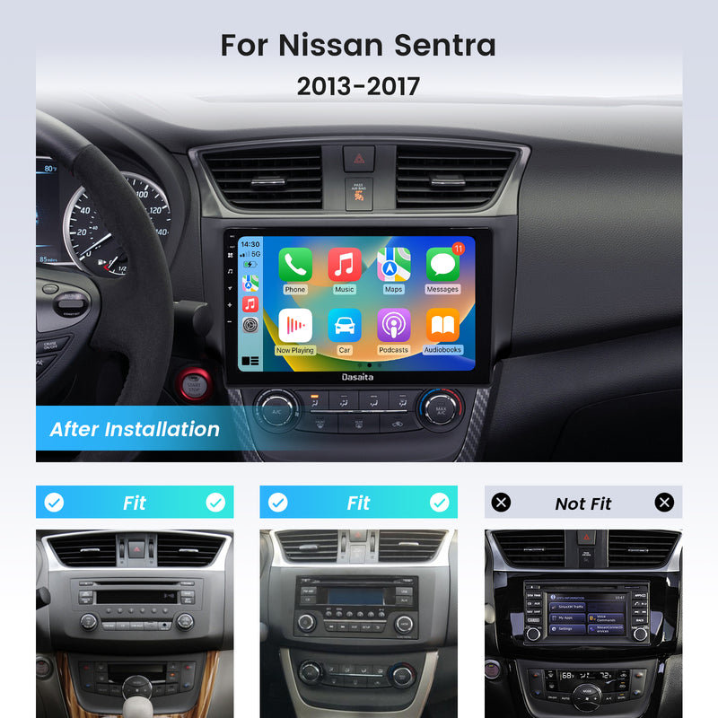 Dasaita Android 12 Car Stereo for Nissan Sylphy Pulsar Sentra 2012-2018 Wireless Carplay & Android Auto Car Radio | Qualcomm 665 | 10.2" QLED Screen | Wifi+4G LTE | 4G+64G | DSP Head Unit | Optical Output