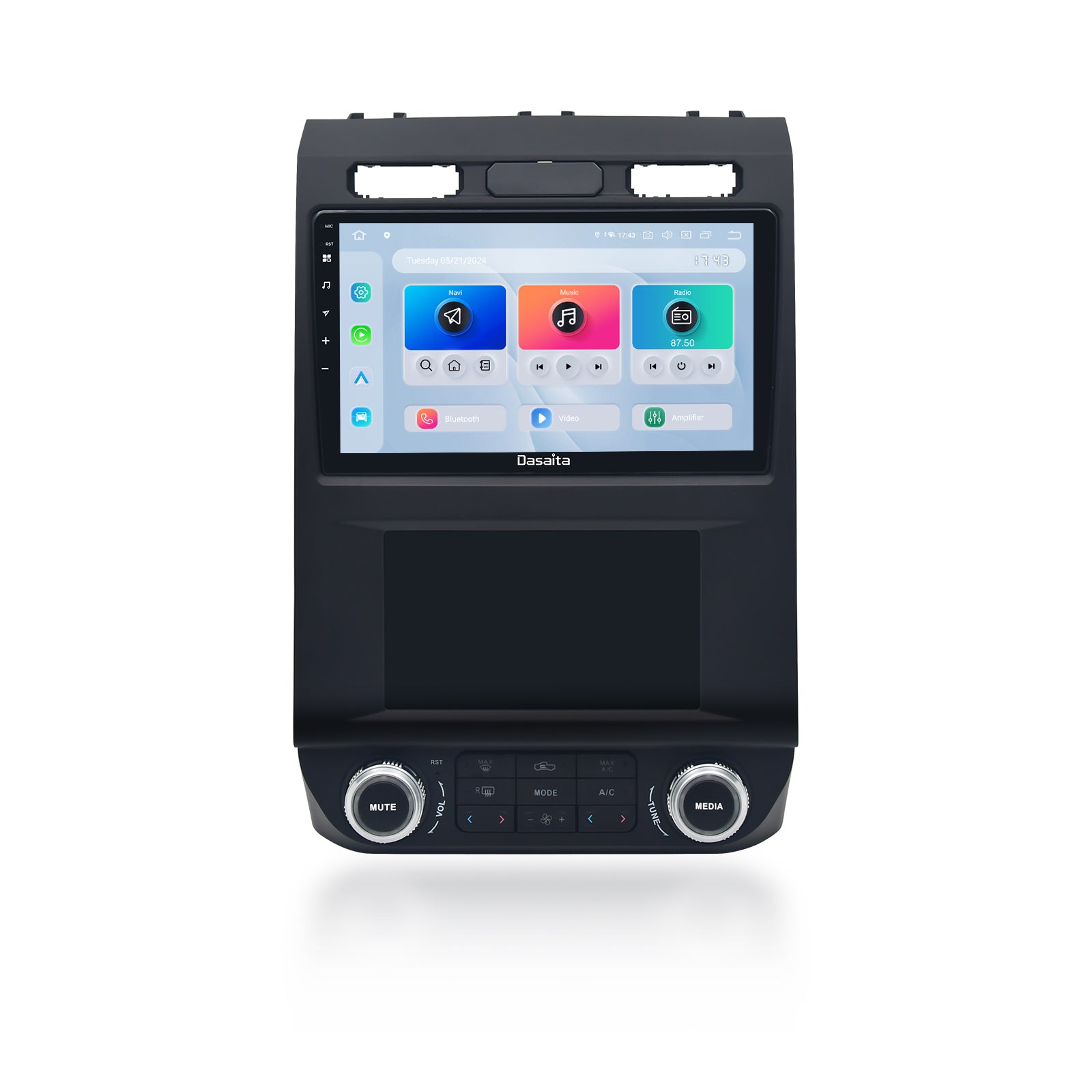 Dasaita Android13 Car Stereo for Ford F150 2015-2018 Wireless Carplay & Android Auto Car Radio | Qualcomm 665 | 9" QLED Screen | Wifi+4G LTE | 8G+256G| DTS|GPS Navigation Head Unit | Optical Output