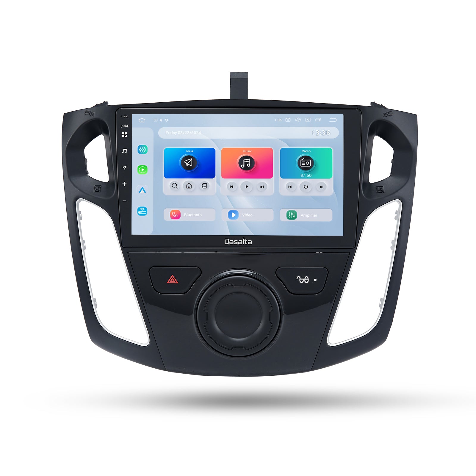 Dasaita Android13 Car Stereo for Ford Focus 2012-2018 Wireless Carplay & Android Auto Car Radio | Qualcomm 665 | 9" QLED Screen | Wifi+4G LTE | 6G+64G | DTS|GPS Navigation Head Unit | Optical Output