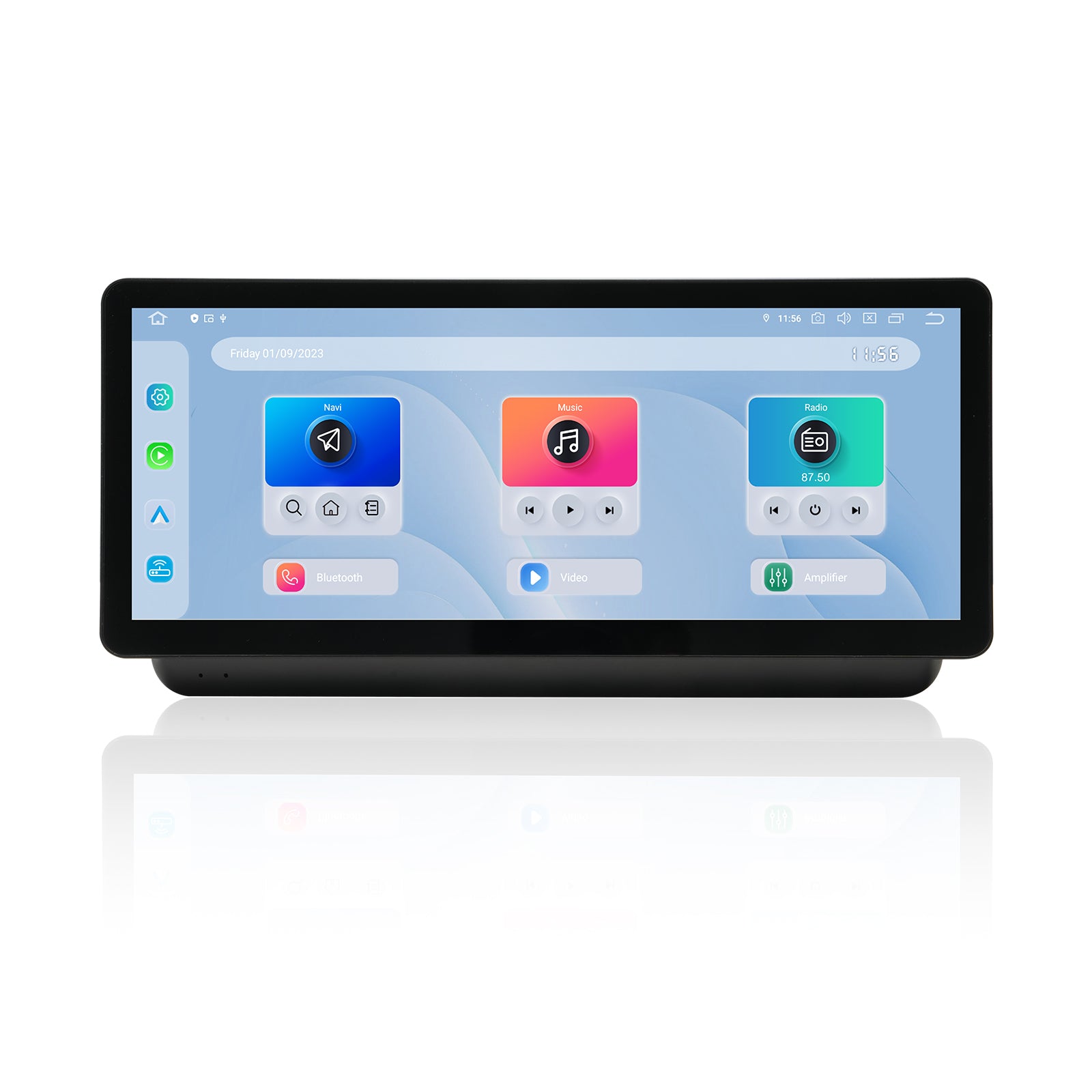 Dasaita Android 13 Car Stereo for Ford Maverick 2021-2023 Plug & Play Head Unit with 12.3” 2K QLED Screen, Wireless CarPlay & Android Auto, Qualcomm 665, WiFi + 4G LTE, 8GB RAM 256GB ROM, DTS Audio, Optical Output, GPS Navigation