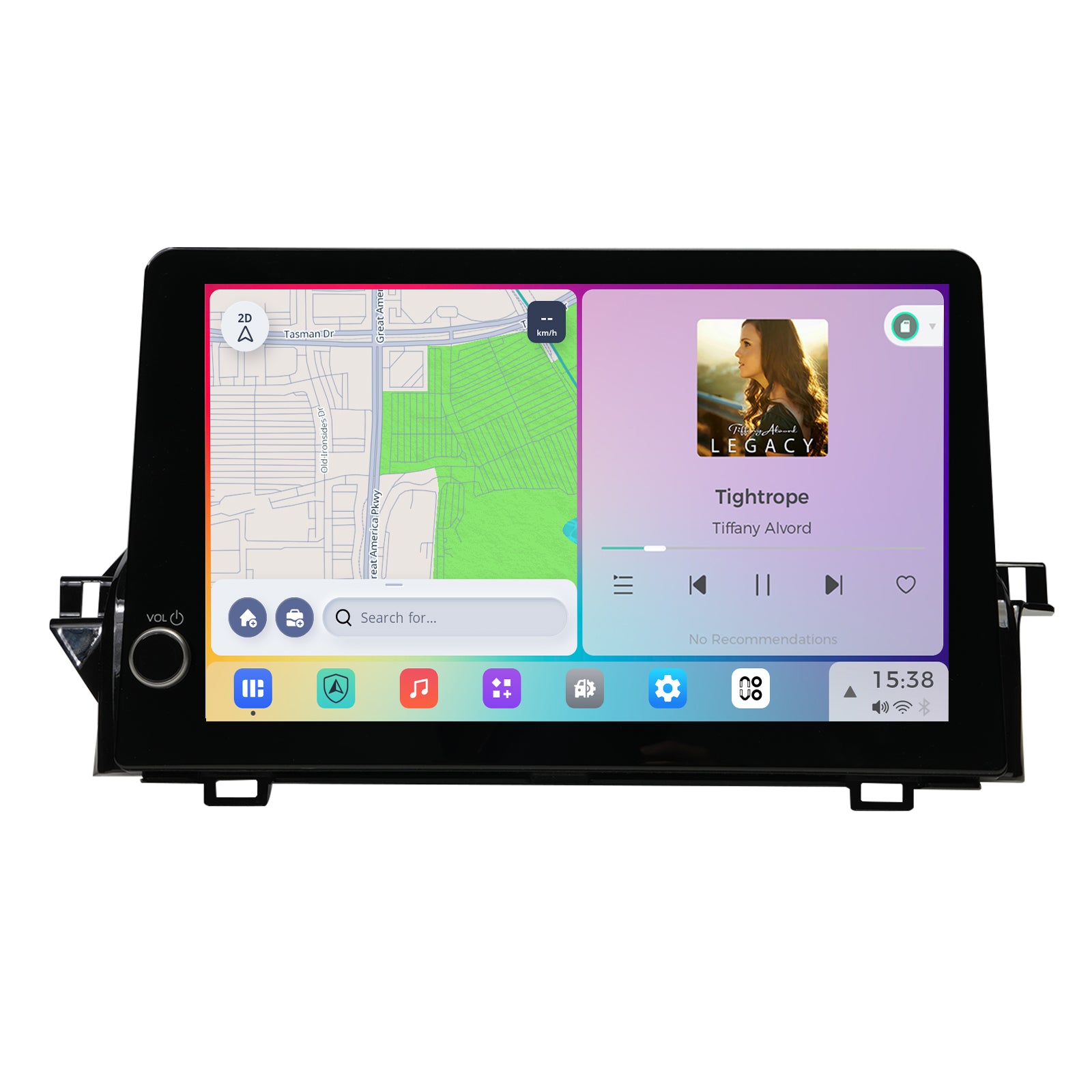 Dasaita Vivid13 Car Stereo for Toyota Camry 2021–2023 | 11.6" QLED Touchscreen | Wireless CarPlay & Android Auto | 8+256GB | Plug & Play GPS Navigation Head Unit