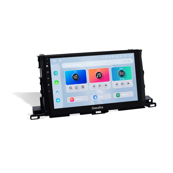 Dasaita Android13 Car Stereo for Toyota Highlander 2015-2019 Wireless Carplay & Android Auto Car Radio | Qualcomm 665 | 10.2" QLED Screen | Wifi+4G LTE | 6G/8G+64G/256G | DTS|GPS Navigation Head Unit | Optical Output