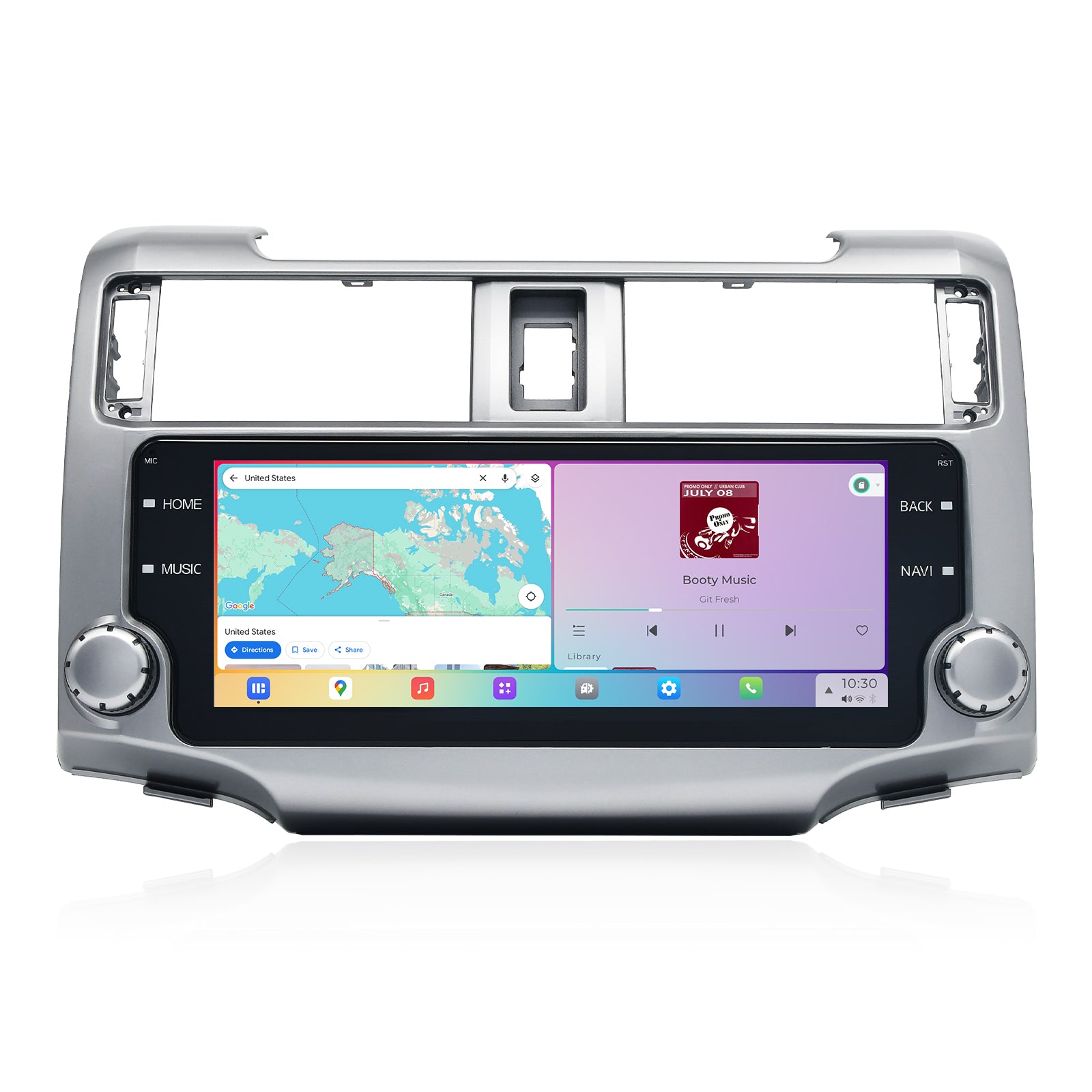Dasaita Vivid13 for Toyota 4Runner 2010-2023 Car Stereo 10.25 Inch Wireless Carplay Android Auto 8G+256G Android13 Silver 1920*720 DTS AHD Radio