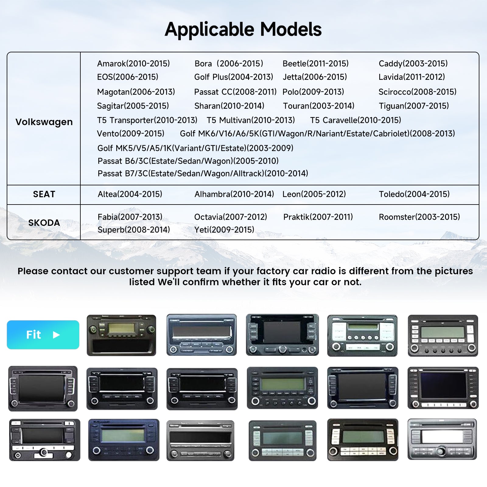 Dasaita Android 13 Car Stereo for VW Volkswagen Jetta Beetle Tiguan Touran Seat Golf Passat EOS | 9" QLED Double Din Touchscreen | Wireless CarPlay & Android Auto | GPS Navigation | WiFi 4G LTE | DTS Sound