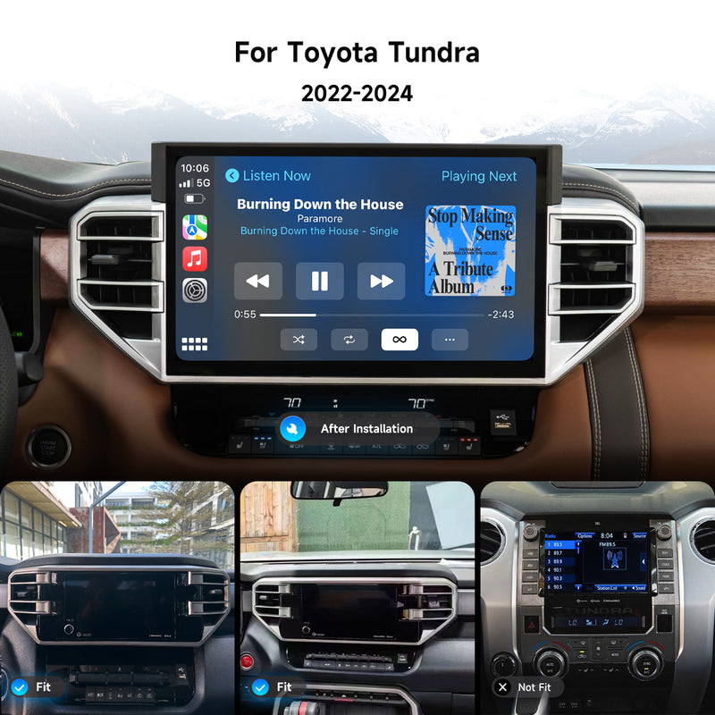 Dasaita for 2022-2024 Toyota Tundra Android 13 Car Stereo | Wireless CarPlay & 14.2" QLED Touchscreen | 4G LTE & 8GB RAM for Off-Road Audio|AHD Camera