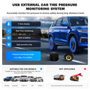 Dasaita USB TPMS APP good quality Car Tire Pressure Monitoring Sensor external system real time for Android car stereo player Accessory