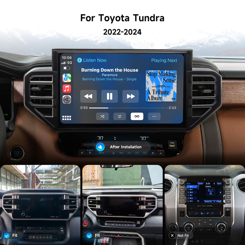 Dasaita for 2022-2024 Toyota Tundra Android 13 Car Stereo | Wireless CarPlay & 14.2" QLED Touchscreen | 4G LTE & 8GB RAM for Off-Road Audio|AHD Camera
