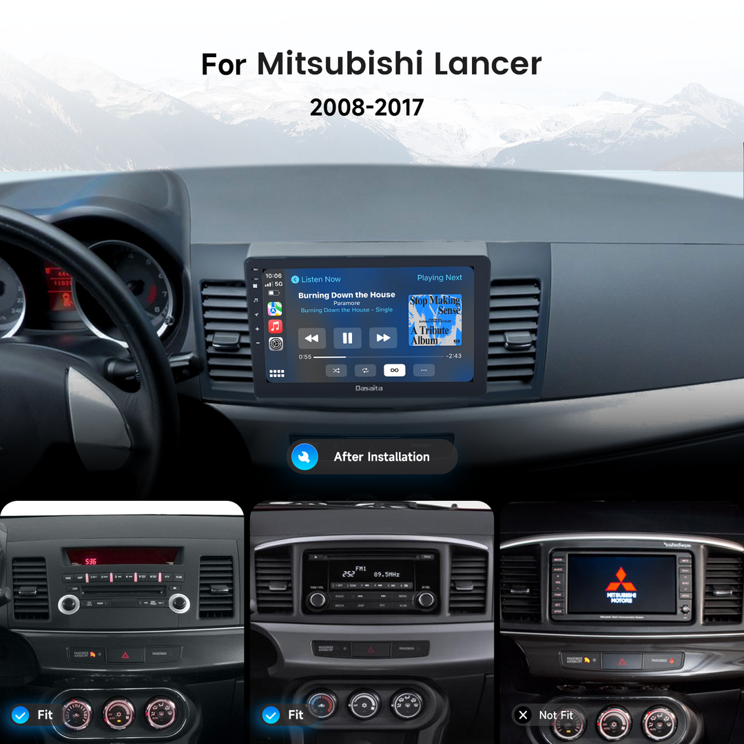 Dasaita Android13 Car Stereo for Mitsubishi Lancer/EVO 10