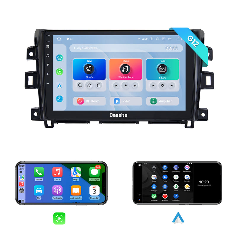 Dasaita Android12 Car Stereo for Nissan Navara NP300 2014-2018 Wireless Carplay & Android Auto Car Radio| Qualcomm 665 | 10.2" QLED Screen | Wifi+4G LTE |6G+64G|DSP|GPS Navigation Head Unit| Optical Output