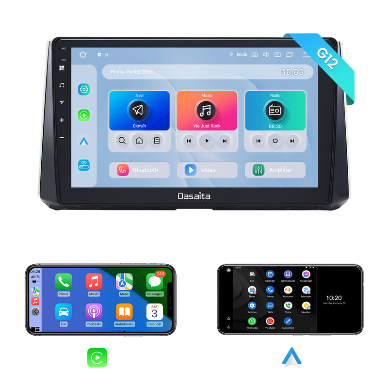 Dasaita Android 12 Car Stereo for Toyota Corolla 2019-2021 Wireless Carplay & Android Auto Car Radio | Qualcomm 665 | 10.2" QLED Screen | Wifi+4G LTE | 4G+64G/8G+256G | DSP Head Unit | Optical Output