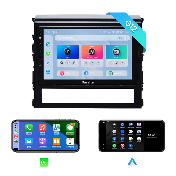 Dasaita Android12 Car Stereo for Toyota Land Cruiser 2016-2018 Wireless Carplay & Android Auto Car Radio | Qualcomm 665 | 9" QLED Screen | Wifi+4G LTE | 6G+64G | DSP|GPS Navigation Head Unit | Optical Output