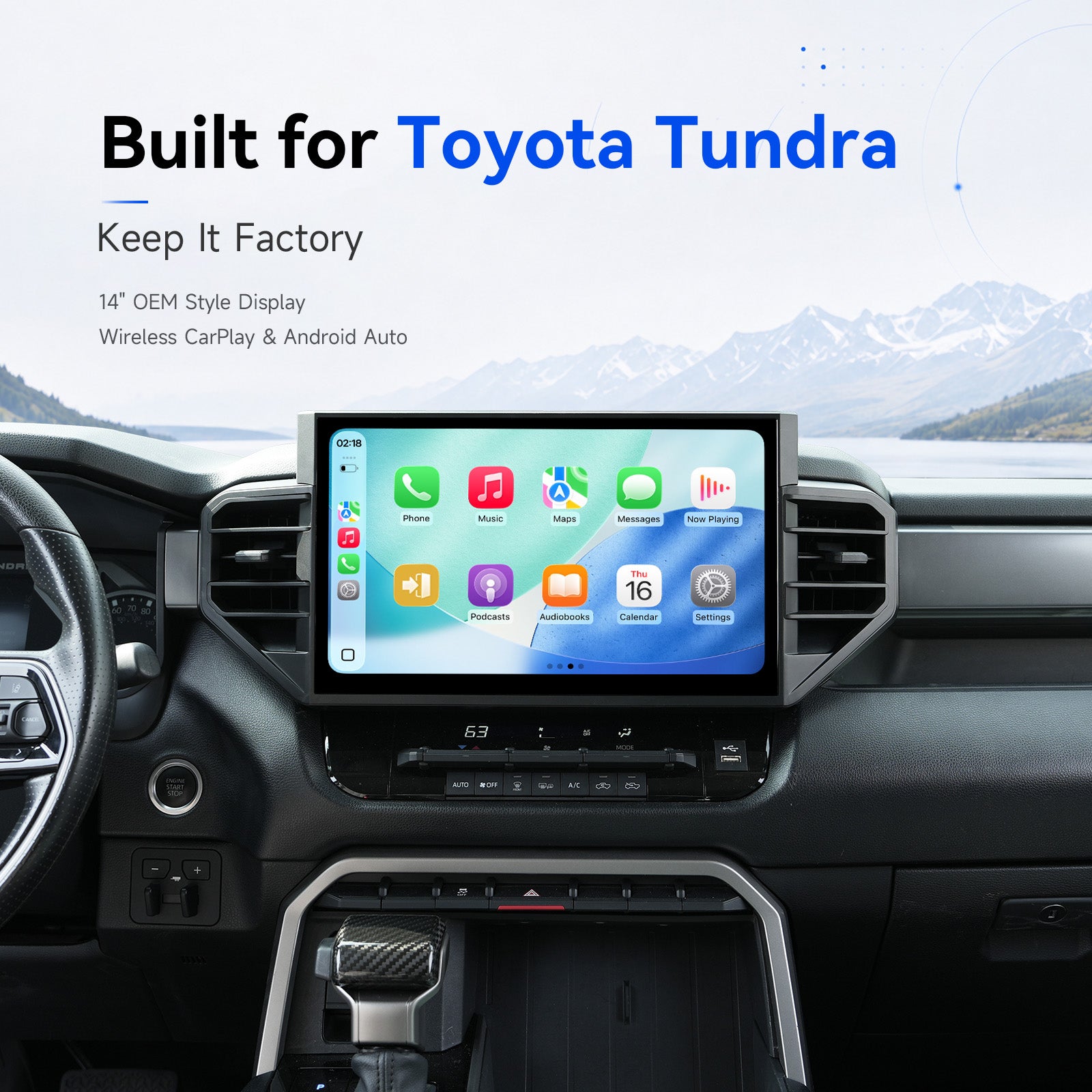 Dasaita Android 13 Head Unit for Toyota Tundra 2022-2026