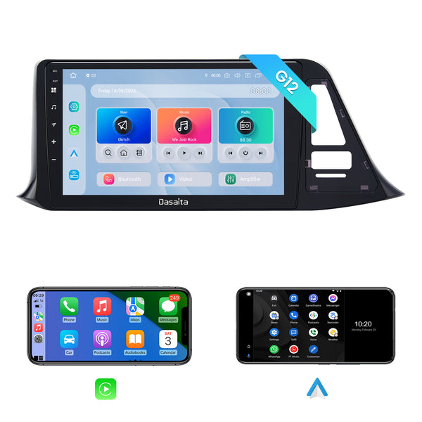 Dasaita Android12 Car Stereo for Toyota CHR 2016-2018 13CM LHD Wireless Carplay & Android Auto Car Radio | Qualcomm 665 | 9" QLED Screen | Wifi+4G LTE | 4G+64G | DSP|GPS Navigation Head Unit | Optical Output