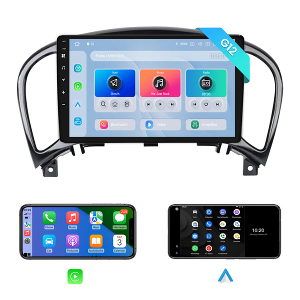 Dasaita Android 12 Car Stereo for Nissan Juke ESQ 2010-2019 Wireless Carplay & Android Auto Car Radio | Qualcomm 665 | 9" QLED Screen | Wifi+4G LTE | 4G+64G | DSP Head Unit | Optical Output
