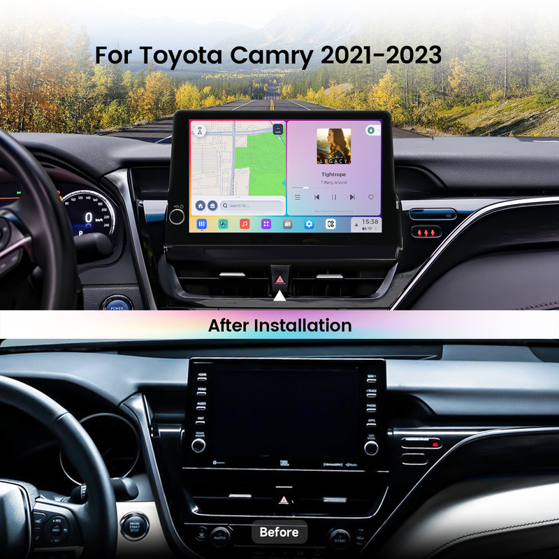 Dasaita Vivid13 Car Stereo for Toyota Camry 2021–2023 | 11.6" QLED Touchscreen | Wireless CarPlay & Android Auto | 8+256GB | Plug & Play GPS Navigation Head Unit