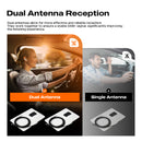 Dasaita Europe USB DAB Universal Extension Antenna Dual Receiver Adapter External Car Kit Digital Audio Broadcast DAB DAB+ Radio Antenna for Universal Android Car Radio Accessory