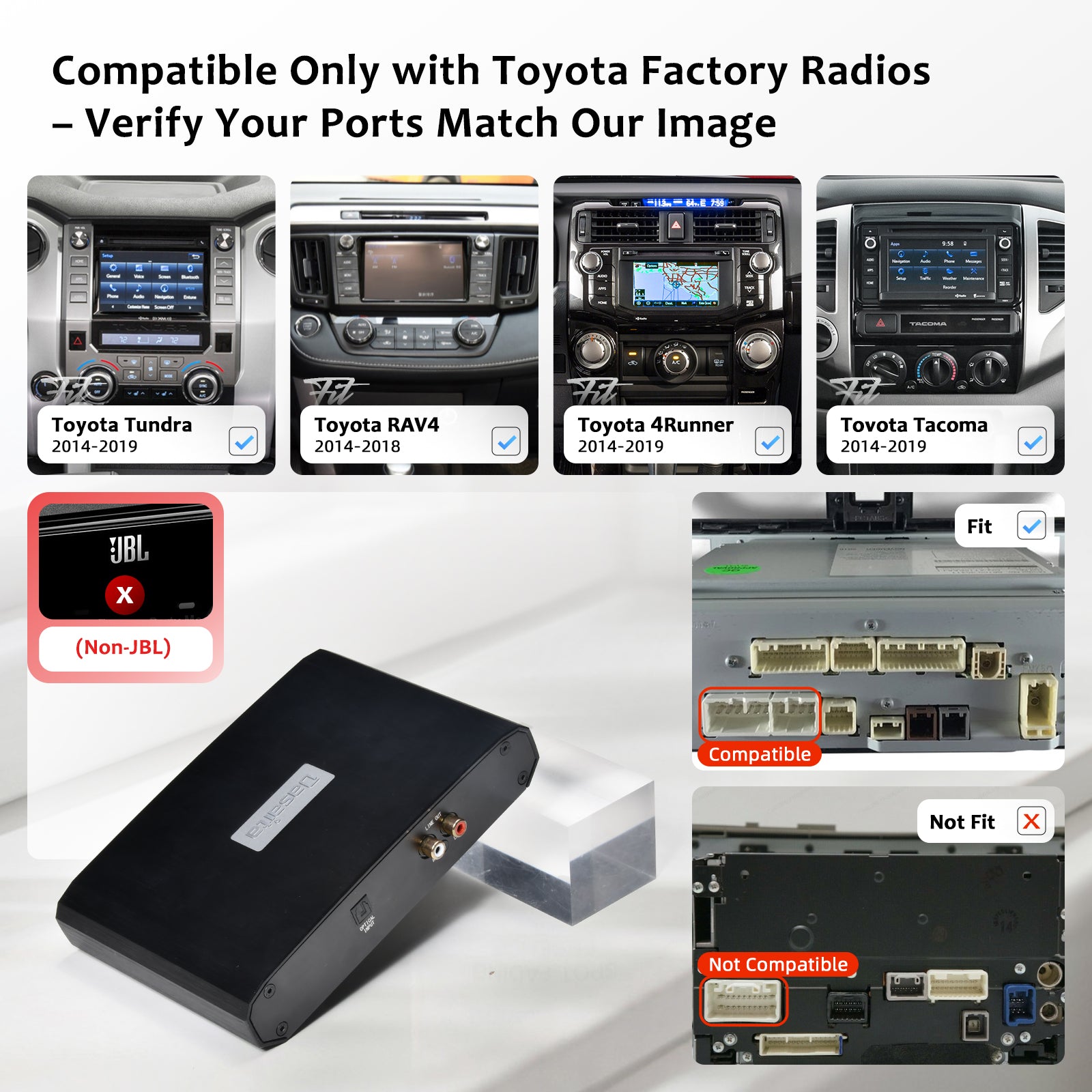 Dasaita HA-ST5 Plug & Play 4-Channel Car DSP Amplifier - High Power, Bluetooth Audio, Extreme Temp Resistance, Customizable Sound for Premium In-Car Audio