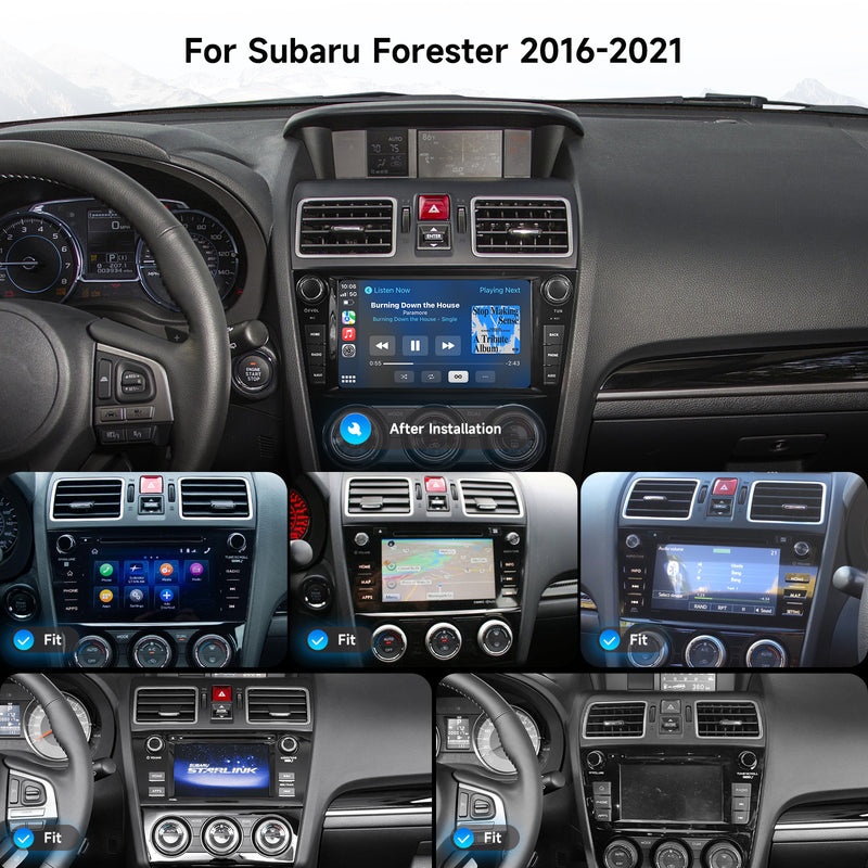Dasaita Android 13 Car Stereo for Subaru Forester 4 WRX Levorg 2016-2021 Wireless Carplay & Android Auto Car Radio | Qualcomm 665 | 9"/8" QLED Screen | Wifi+4G LTE | 6G+64G | DTS Head Unit | Optical Output