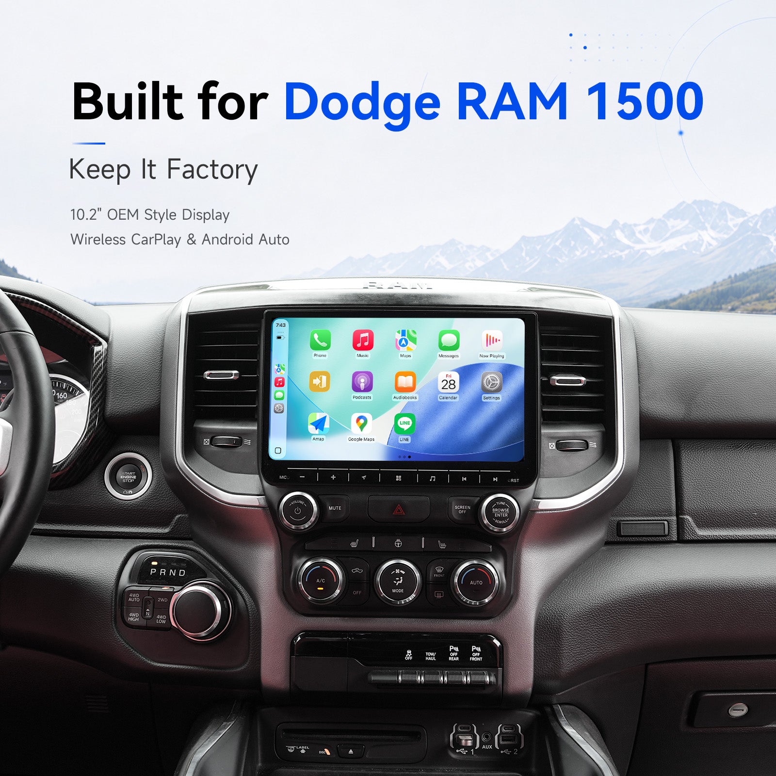 OEM Style / Wireless CarPlay / Android Auto
