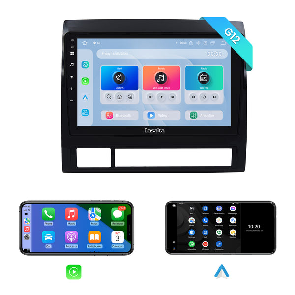 Dasaita Android12 Car Stereo for Toyota Tacoma 2005-2014 LHD Wireless Carplay & Android Auto Car Radio | Qualcomm 665 | 9" QLED Screen | Wifi+4G LTE | 4G+64G | DSP|GPS Navigation Head Unit | Optical Output