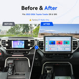 Toyota Tundra factory 8-inch vs Dasaita 14-inch screen upgrade
