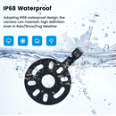 Dasaita Backup Camera for Jeep Wrangler 2007-2018 Spare Tire Mount, Rear View Aftermarket Camera for JK JKU Rubicon Sahara Sport Unlimited w/Wiring Harness, 170°Wide Angle, IP68 Waterproof, Guidelines