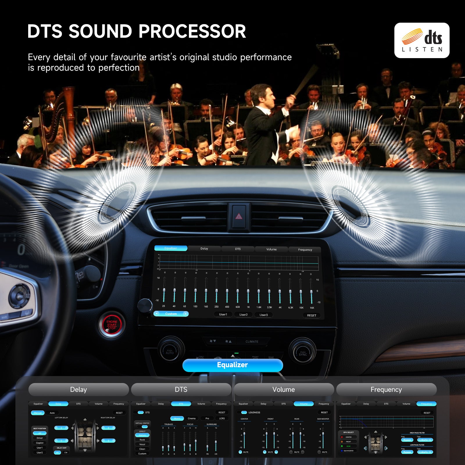Dasaita 10.33" QLED Car Stereo for Honda CR-V 2017–2022 | Snapdragon 665 Android 13 Head Unit | 8GB+256GB | Wireless CarPlay & Android Auto | 4G LTE GPS | Plug & Play OEM Fit with Volume Knob