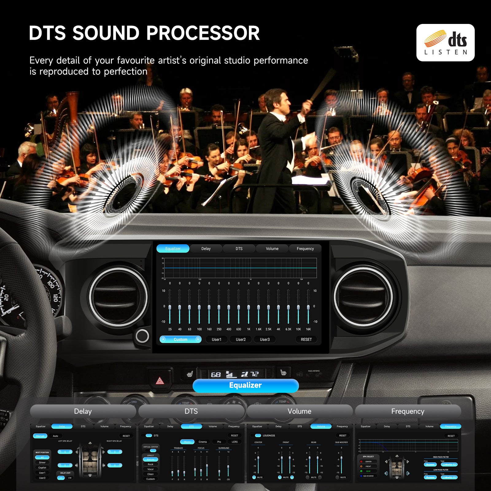 Dasaita Android 13 Car Stereo for Toyota Tacoma 2016-2022 Wireless Carplay & Android Auto Car Radio|Qualcomm 665|11.6"QLED Screen|Wifi+4G LTE|8+256G|DTS Head Unit|Optical Output
