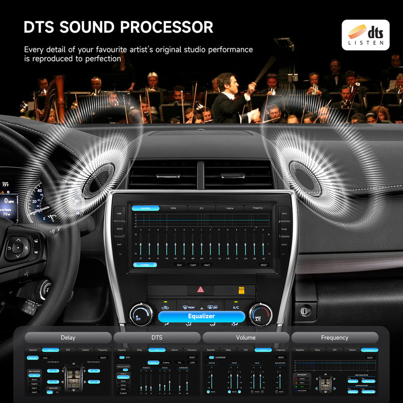 Dasaita Android13 Car Stereo for Toyota Camry 2015 2016 2017 Wireless Carplay & Android Auto Car Radio | Qualcomm 665 | 10.33" QLED Screen | Wifi+4G LTE | 8G+256G | DTS|GPS Navigation Head Unit | Optical Output
