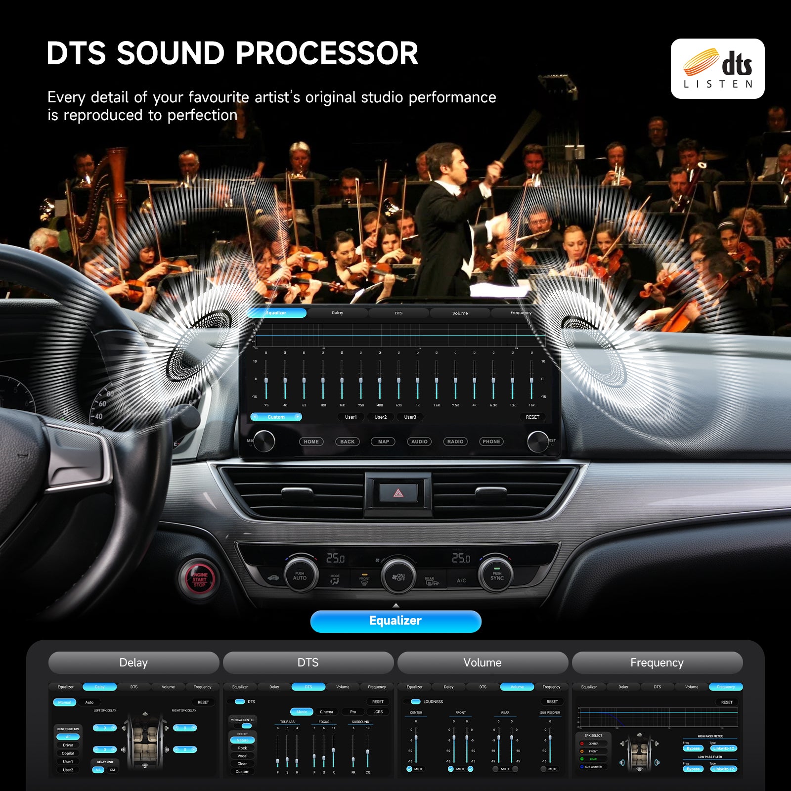 Dasaita Android 13 Car Stereo for Honda Accord 10th Gen 2018 2019 2020 2021 | Wireless CarPlay & Android Auto | Knob Volume Control | Plug and Play | Steering Wheel Control | Multi-View Backup Camera | Qualcomm 665 | 12.3" 2K QLED | 6G+64G | DTS | 4G LTE